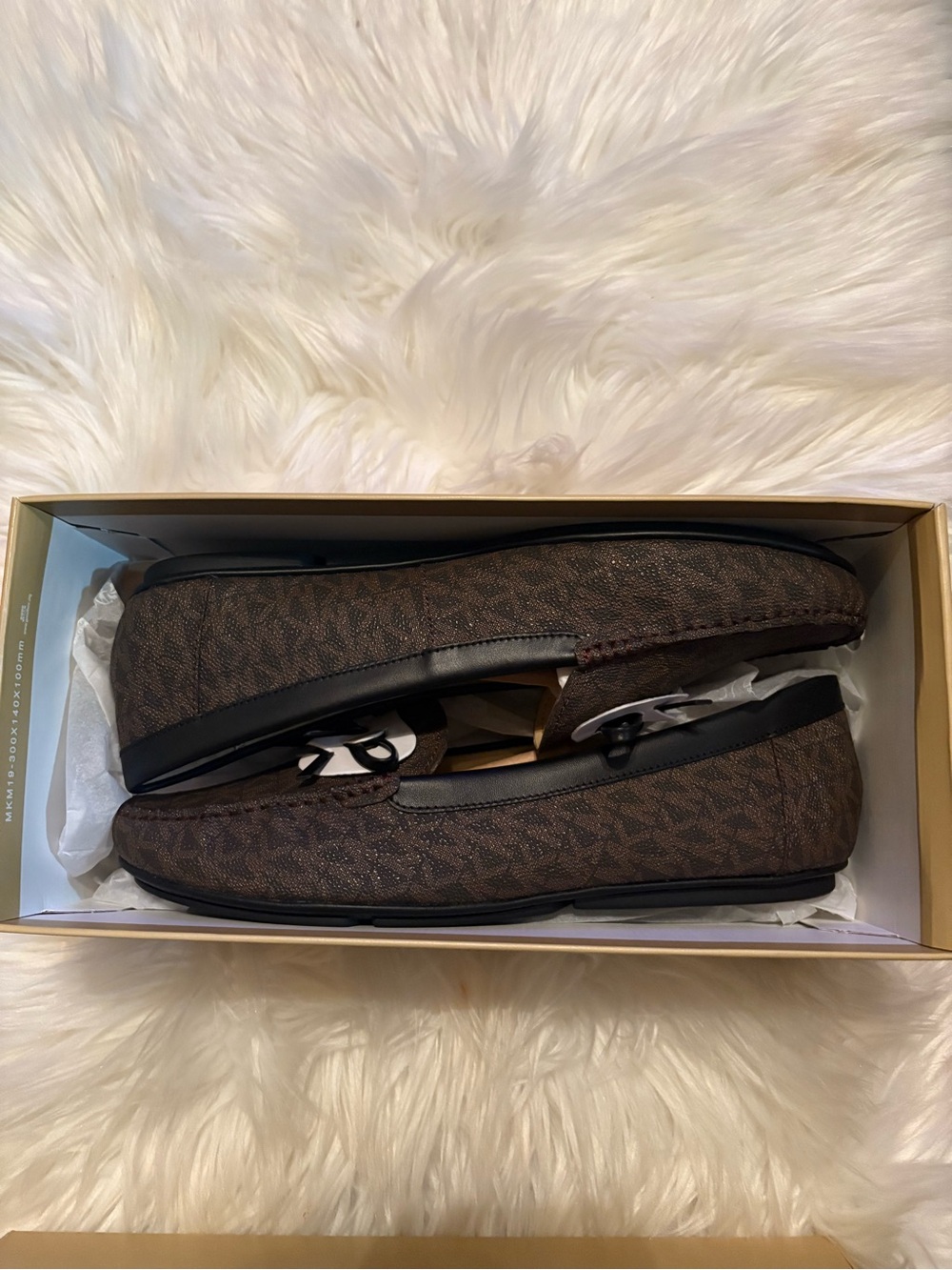 Michael Kors Brown Patterned Loafers